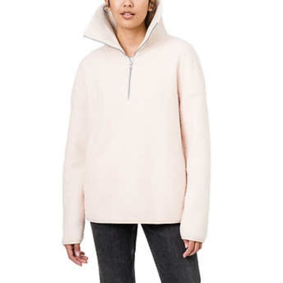 NEW Elle 1/4 Zip Fleece Pullover | Cream - Picture 4 of 9